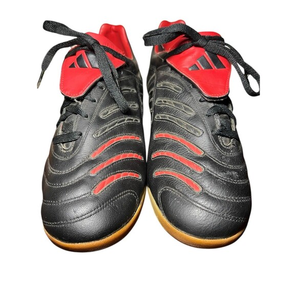 Adidas Predator Pulsado II Black/Red Indoor Soccer Men’s Shoes Size 11.5, 133948 - Picture 1 of 12